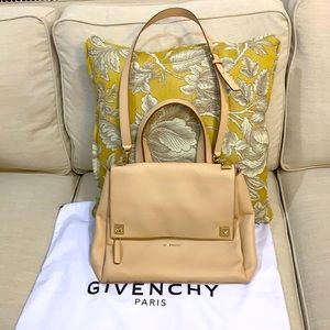 Givenchy Pandora Pure Leather Satchel Nude/Buff